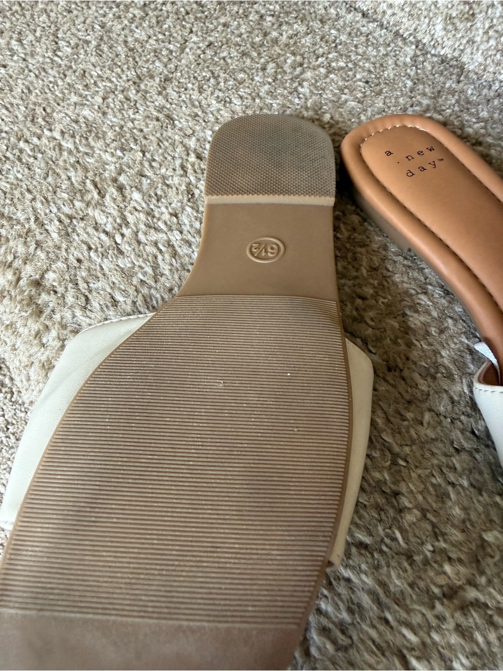 a new day Cream Sandals with Gold Buckle - Picture 4 of 5